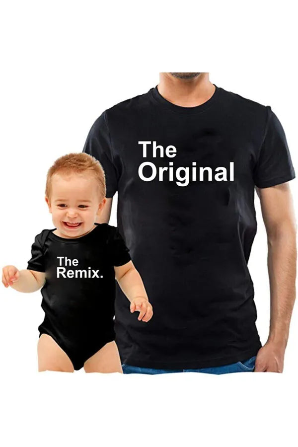 The Original & Remix  – Father Son Matching Shirt & Romper