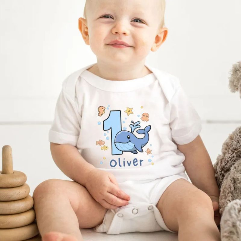 The Sea First Birthday Mama Dada Matching Shirts