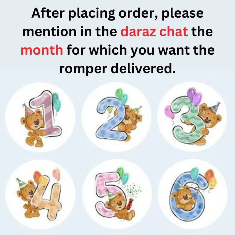 Monthly Baby Birthday Dress For Girls & Boys