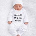 Personalized “Baby Of” Romper with Cap