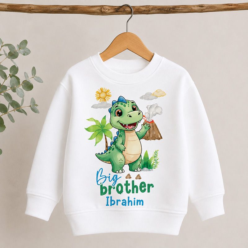 Personalized Dinosaur Sibling Sweatshirt