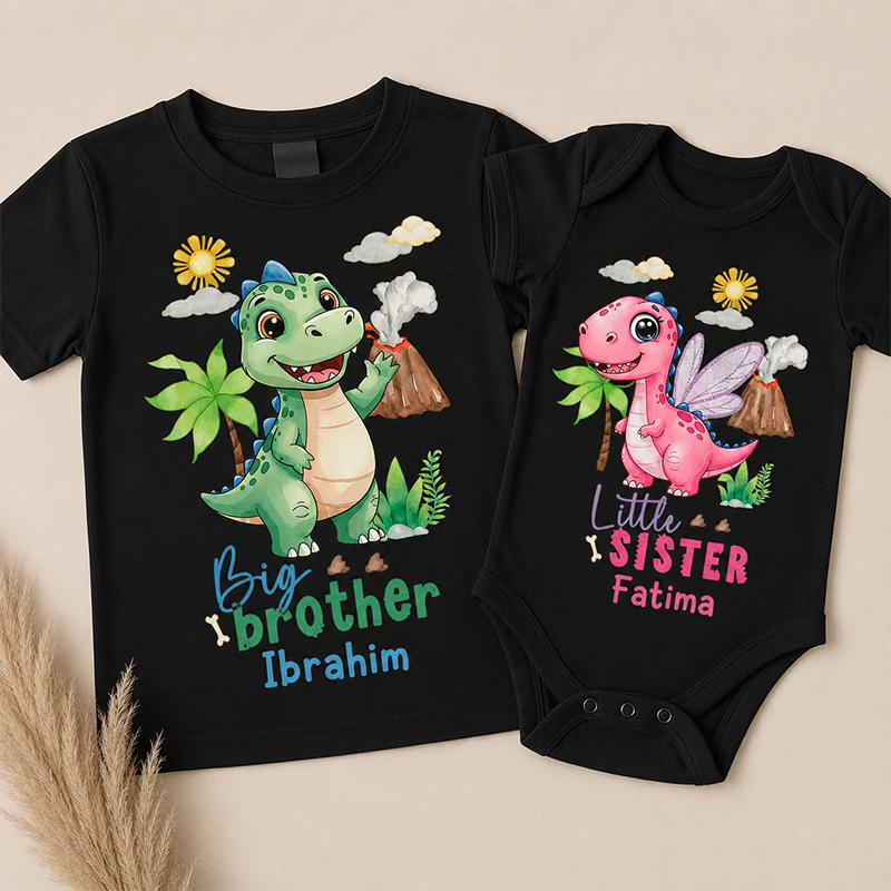Big Brother Little Sister Dinosaur Set