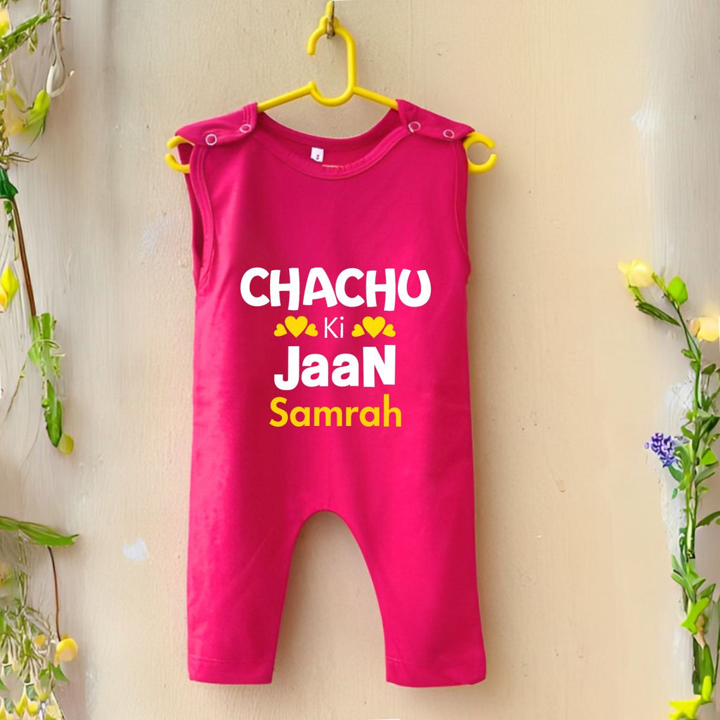 Custom Name Chachu ki Jaan Jumpsuit For Boy & Girl