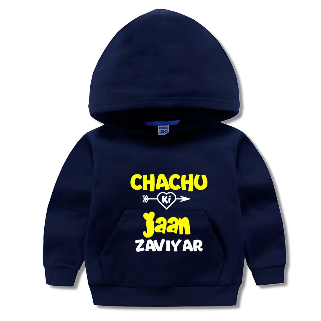 Custom Name Chachu ki Jan Pullover Hoodie