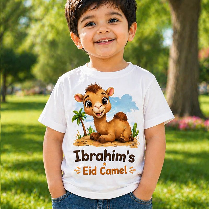 Personalized Name Eid Animal Kids T-Shirt