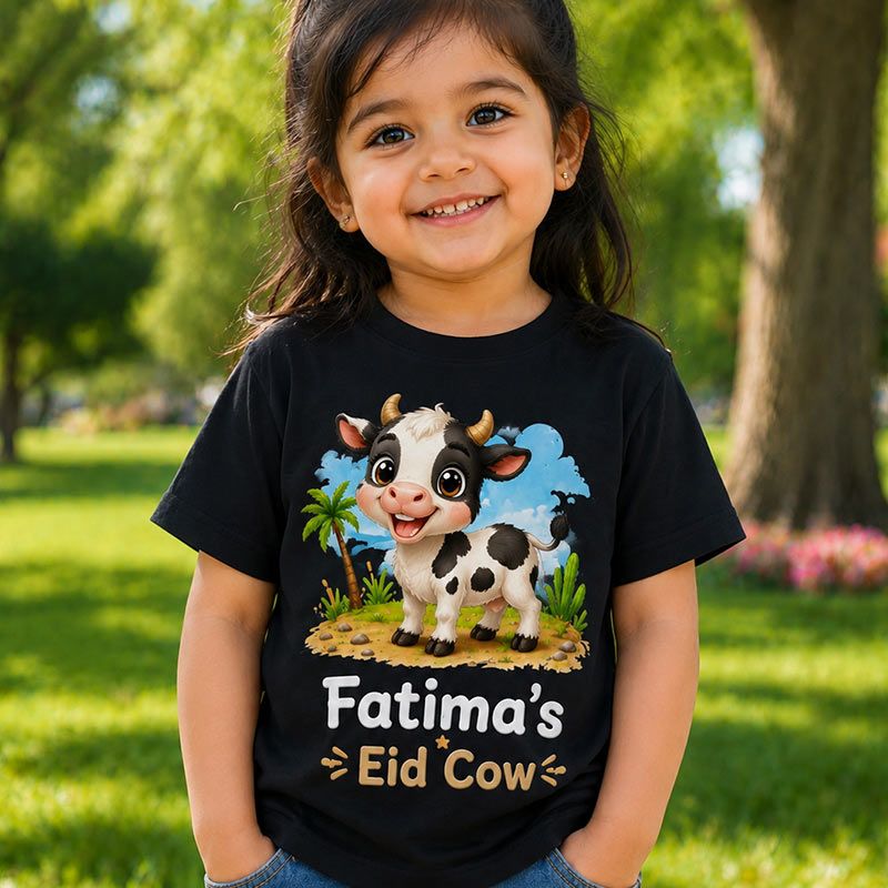 Personalized Name Eid Animal Kids T-Shirt