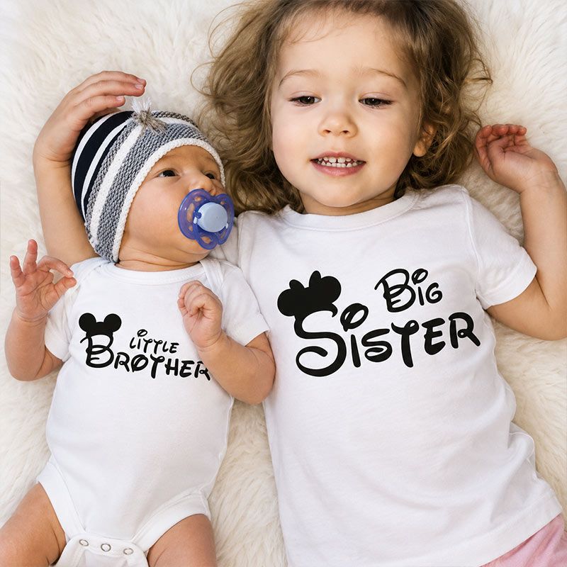 Disney-Inspired Sibling Matching T-Shirt & Onesie Set