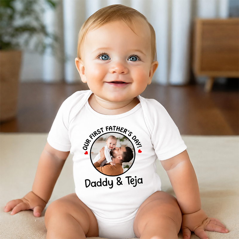 Personalized Photo Father’s Day Romper