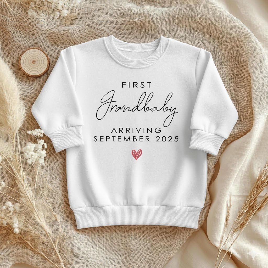 Our First Grandbaby Arriving Announcement Outfit