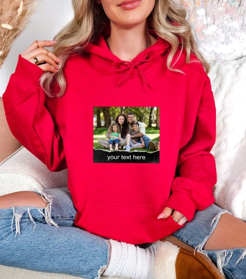 Personalized Family Photo Hoodie