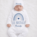 Personalized “Lil Brother” Matching New Born Romper