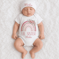 Personalized “Lil Sister” Half Sleeve Romper