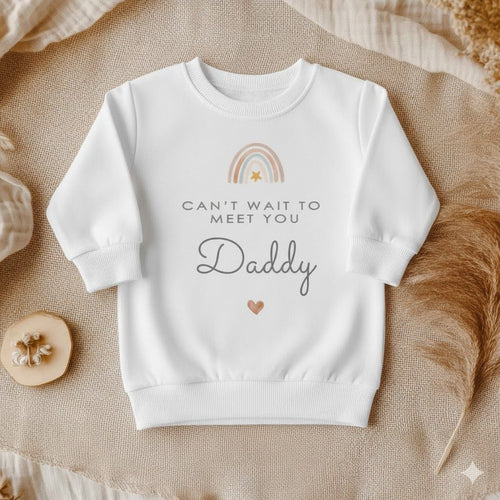 Can’t Wait to Meet You Daddy Baby Outfit
