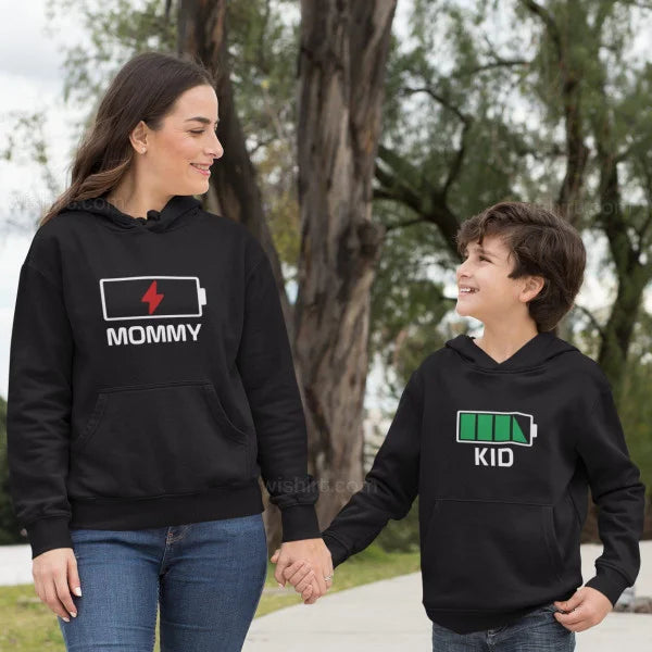 Kid & Mom Printed Matching Hoodie
