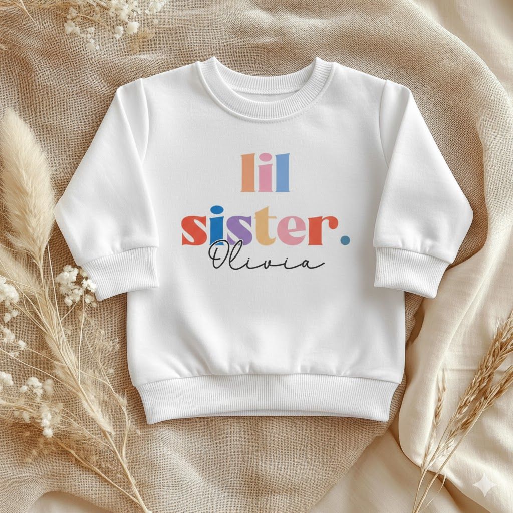 Personalised Lil Sister Retro Outfit