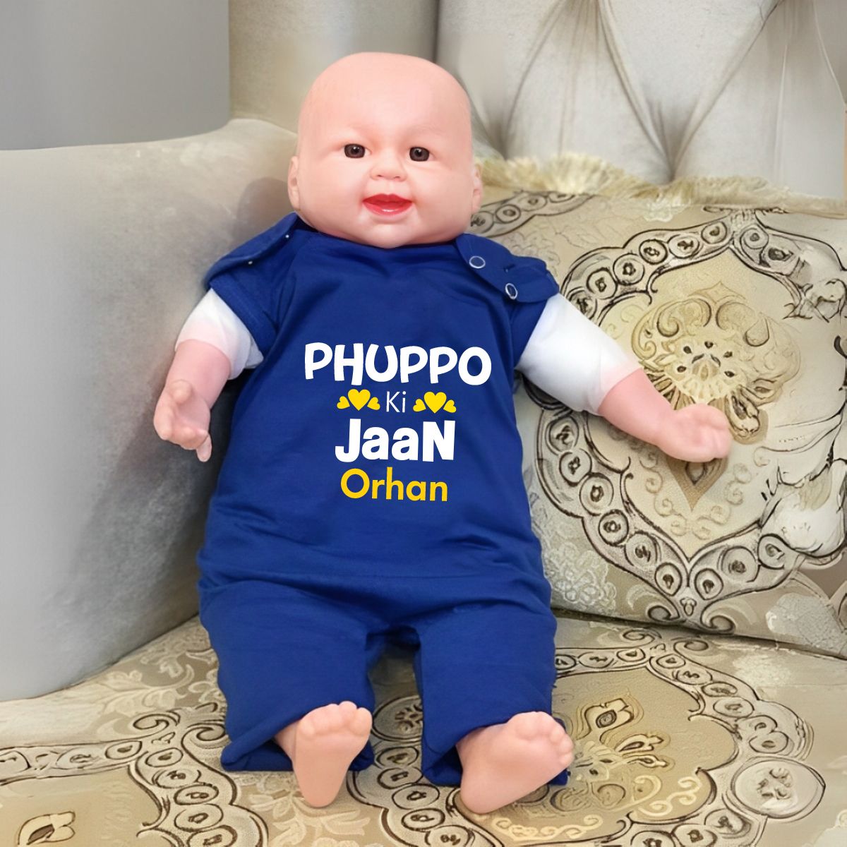 Custom Name Phuppo ki Jaan Jumpsuit For Boy & Girl