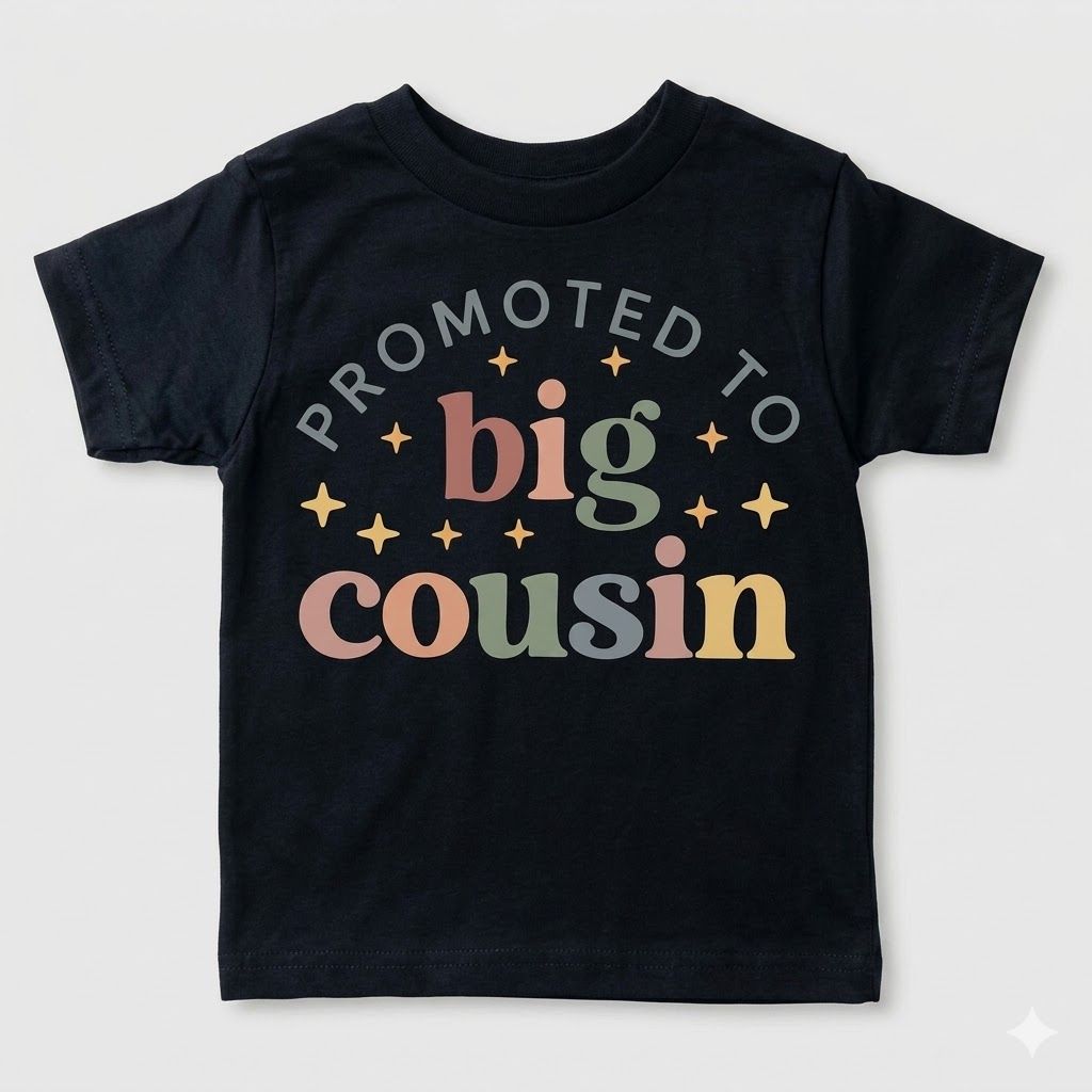 The “Retro Sparkle” Promoted to Big Cousin Kids Tee