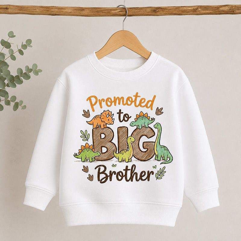 Promoted to Big Brother Dinosaur Sweatshirt