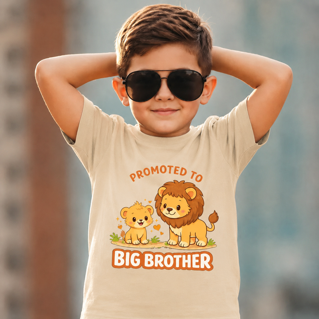 Promoted Big Brother Lion Theme T-Shirt