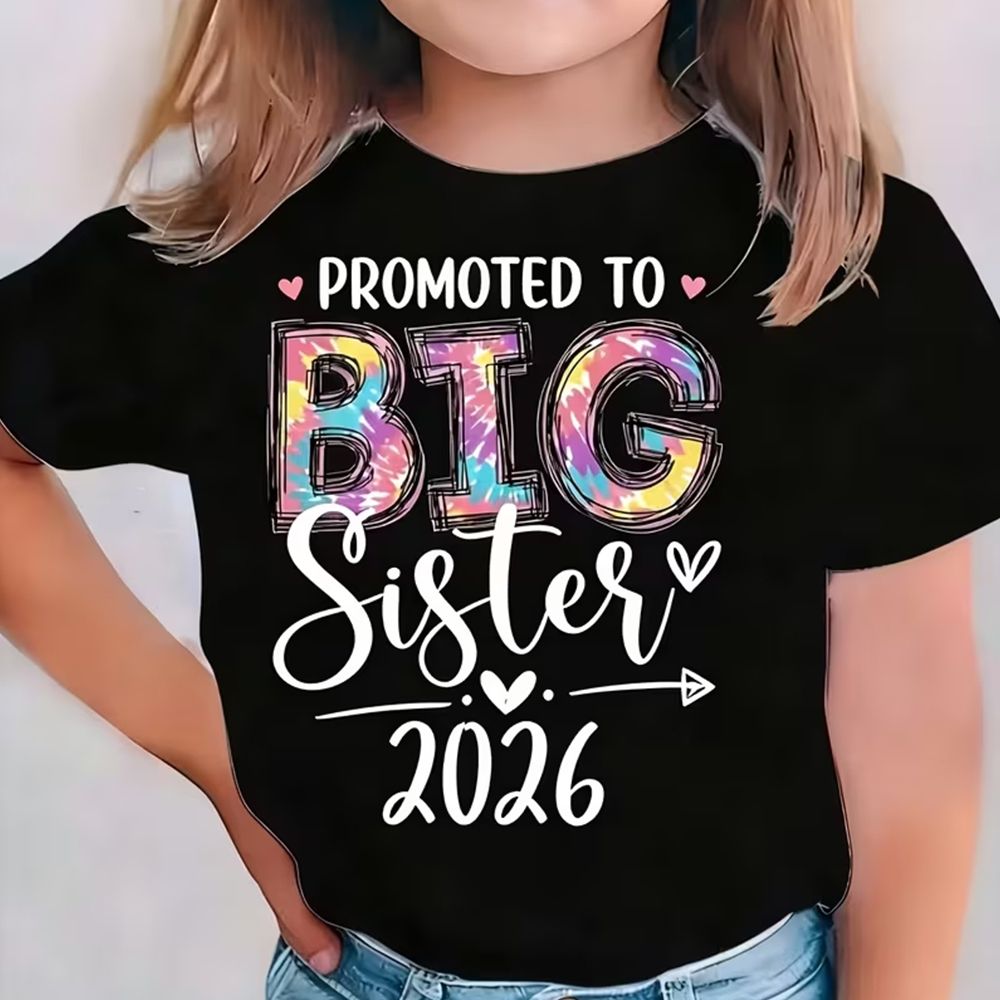 Promoted to Big Sister 2026 T-Shirt