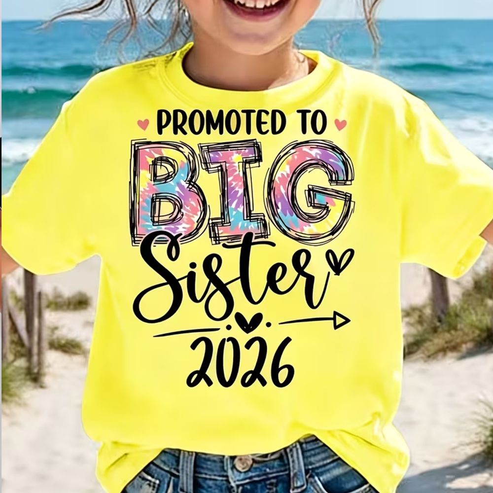 Promoted to Big Sister 2026 T-Shirt